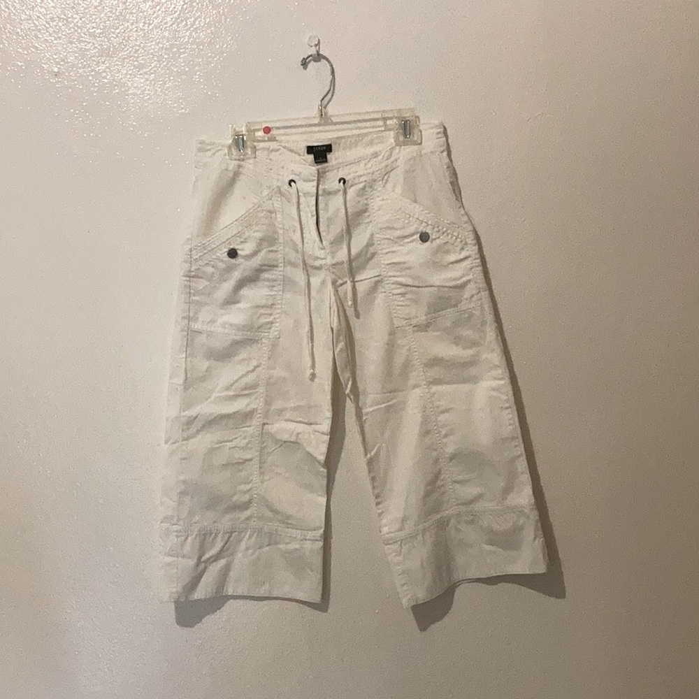 J CREW | White Favorite Fit Cargo Pants
